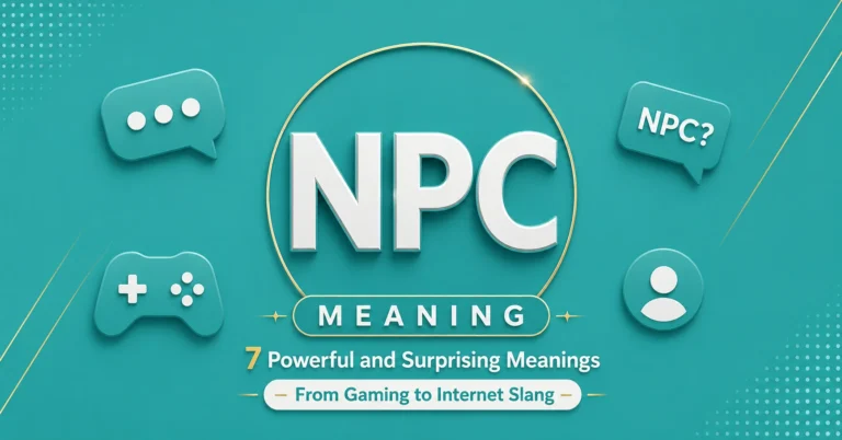 NPC Meaning: 7 Powerful and Surprising Meanings From Gaming to Internet Slang