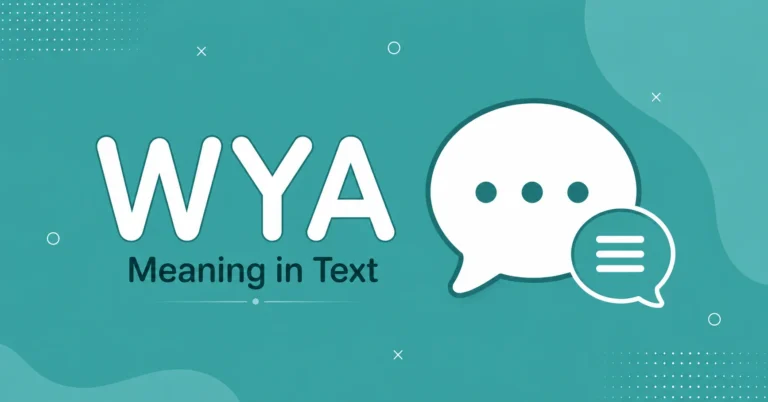 WYA Meaning in Text explained with a clean chat graphic