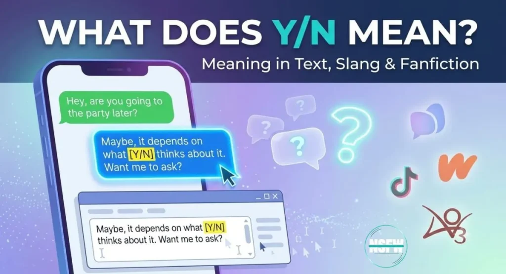 What does Y/N mean in texting and slang with examples