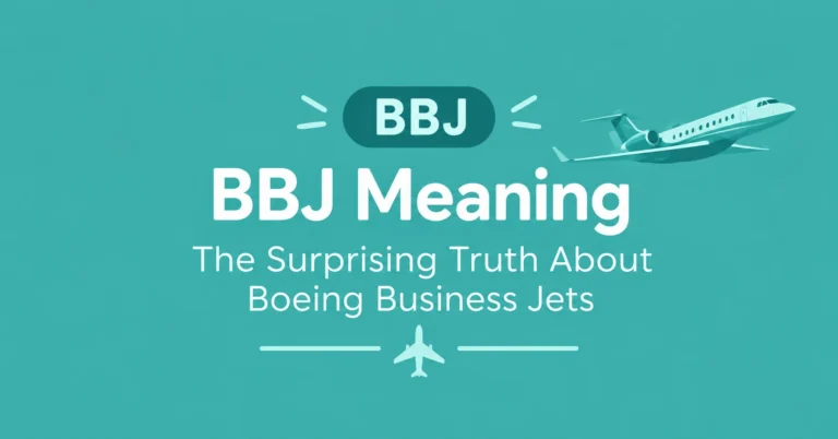 BBJ meaning explained with Boeing Business Jet