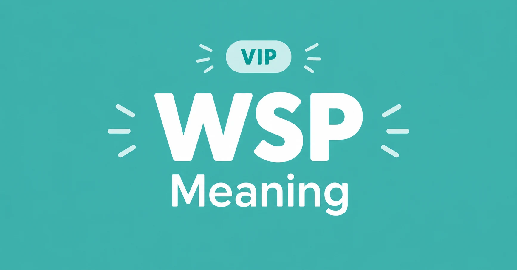 WSP Meaning in text and chat