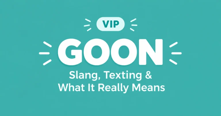 Goon Meaning slang and texting definition