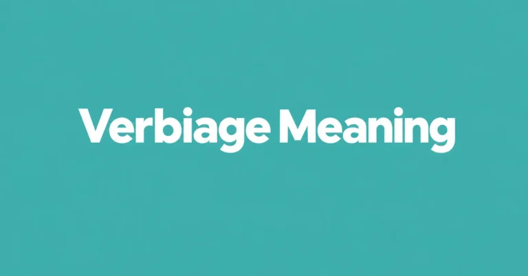 Verbiage Meaning definition and usage