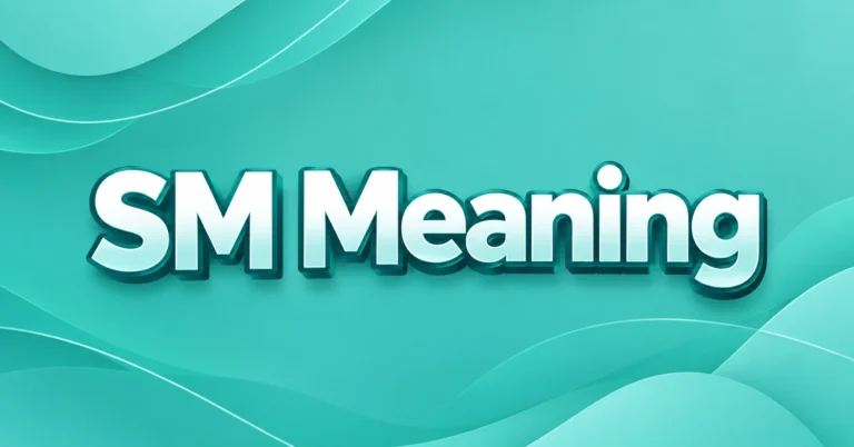 SM Meaning – definition and common meaning of SM