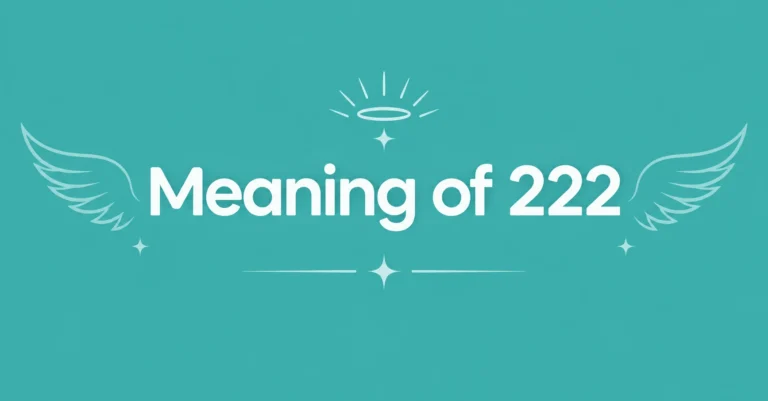 Meaning of 222 in a spiritual angel number design