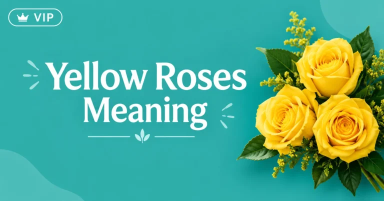 Yellow Roses Meaning featured image with beautiful yellow roses