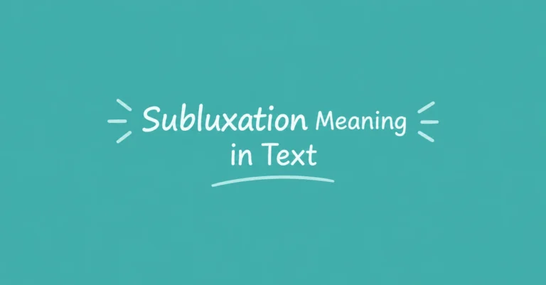 Subluxation Meaning featured image