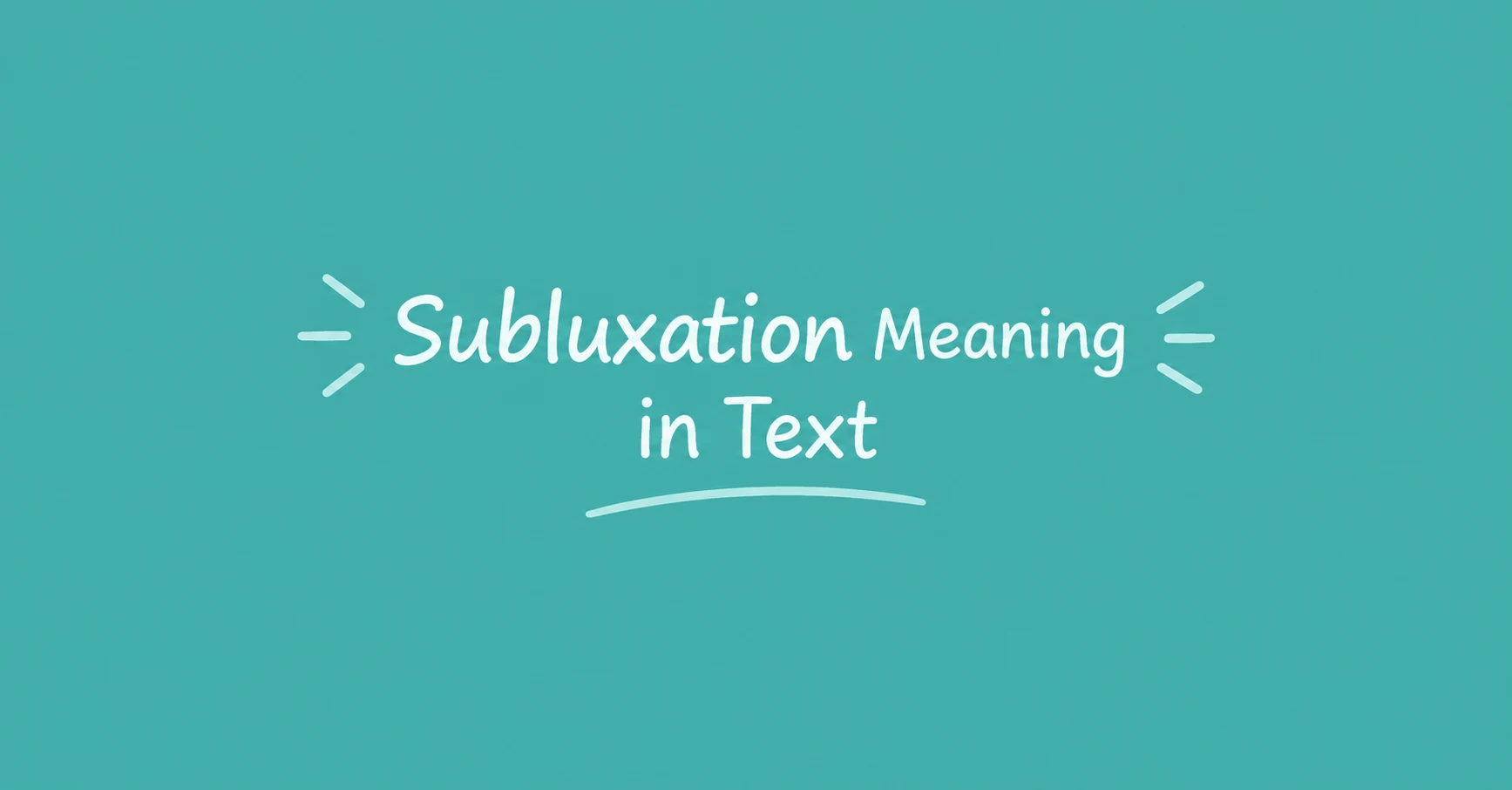 Subluxation Meaning featured image