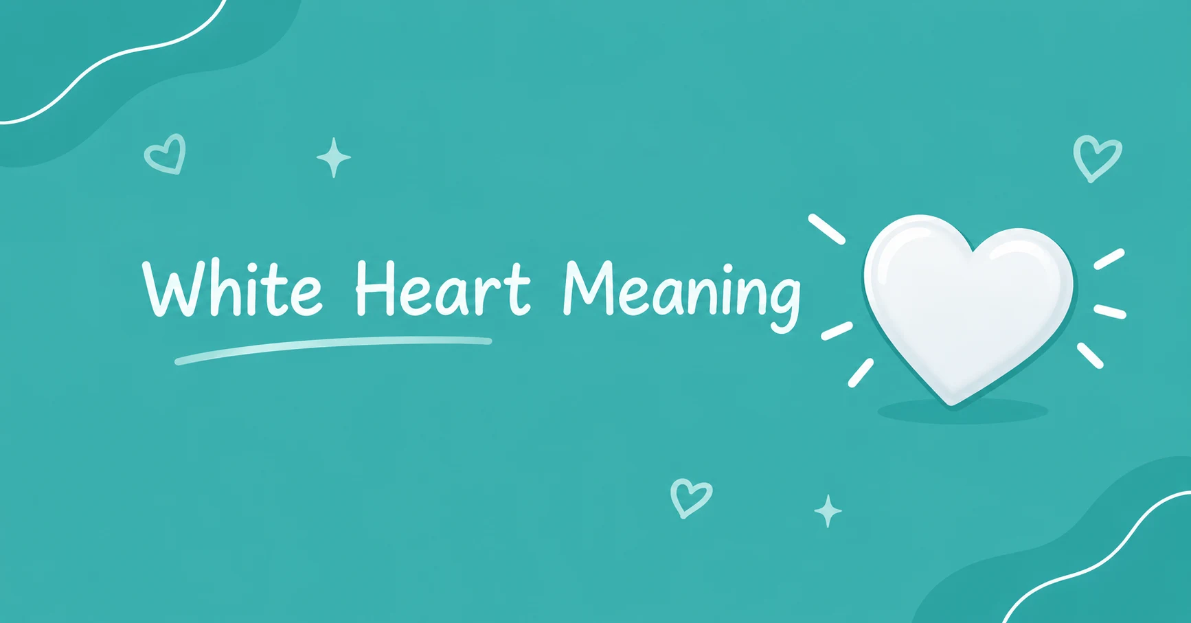 White Heart Meaning explained with a white heart illustration