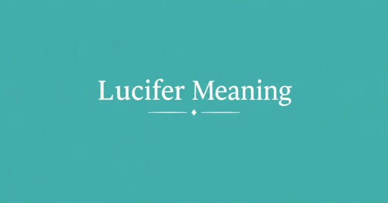 Lucifer Meaning – definition and explanation