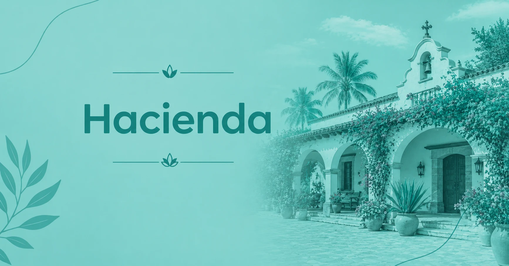 Hacienda Meaning featuring a traditional hacienda-style house with Spanish architecture and a peaceful courtyard.