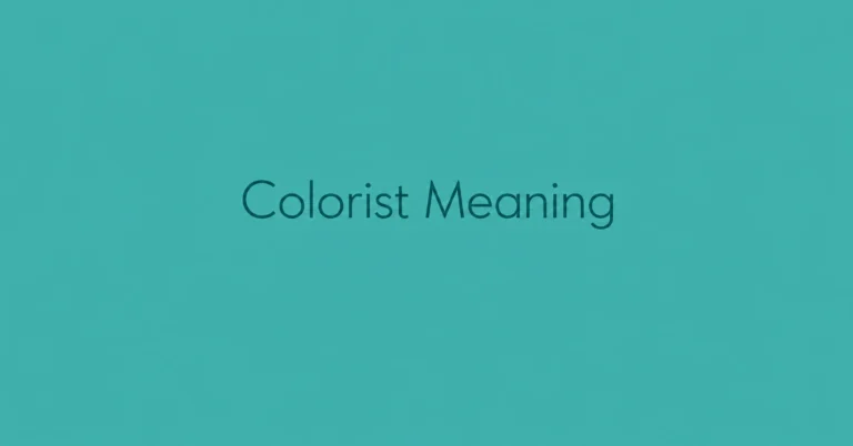 Colorist Meaning definition and explanation