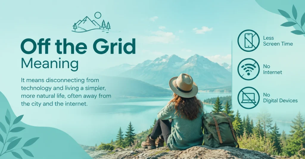 Off the Grid Meaning  Definition of Disconnecting from Technology and Enjoying Nature